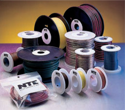 100 Length NTE Electronics WT24-06-100 Series WT Teflon Hook Up Wire Blue 100' Length Inc. Type 24 Gauge 7 Stranded 600V 