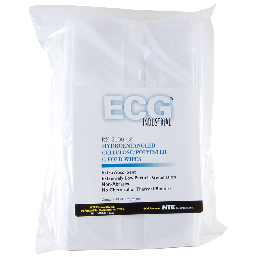 Hydroentangled Cellulose/Polyester C-Fold Wipes