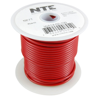 WIRE-16GA RED-STRANDED