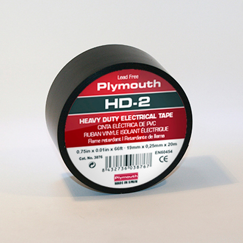 Plymouth Rubber 4240 Premium 85 Black 8.5 Mil Vinyl Electrical Tape 3/4" x 66'